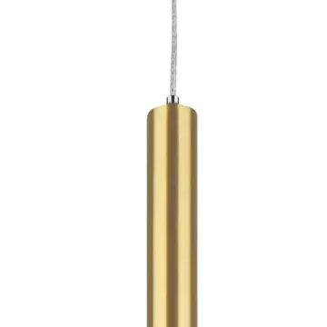 Подвесной светильник светодиодный 5W 3000K 747433 золото Tubo Lightstar
