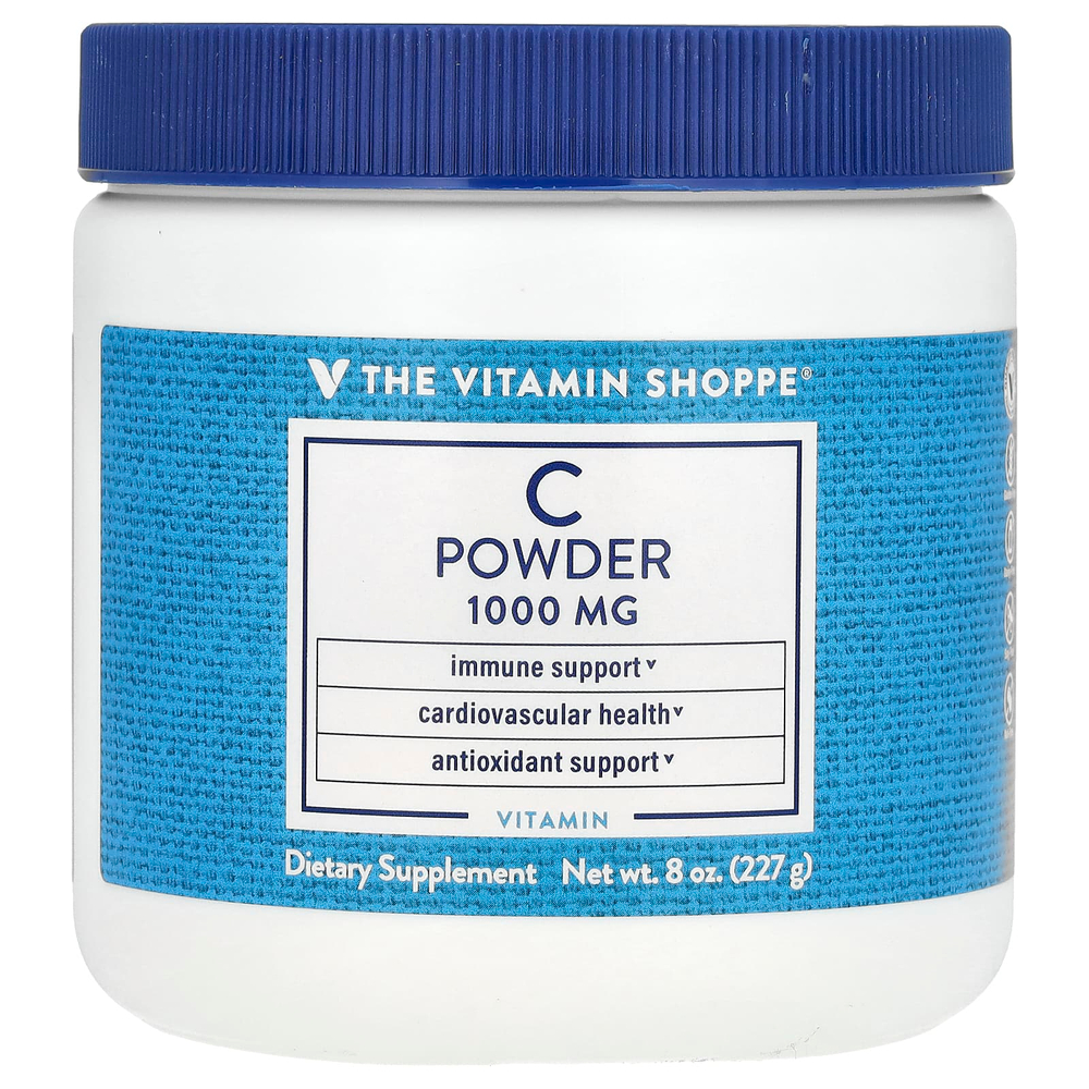 The Vitamin Shoppe, Витамин C в порошке, 227 г (8 унций)