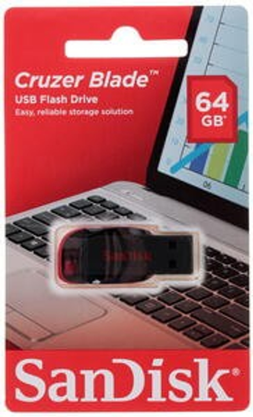 USB флеш накопитель SanDisk CZ50 Cruzer Blade 64GB (SDCZ50-064G-B35)