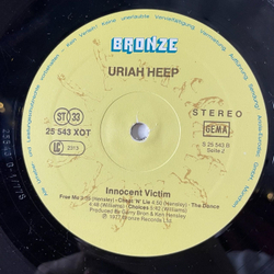 Винтажная виниловая пластинка LP Uriah Heep Innocent Victim (Germany 1977) Illusion