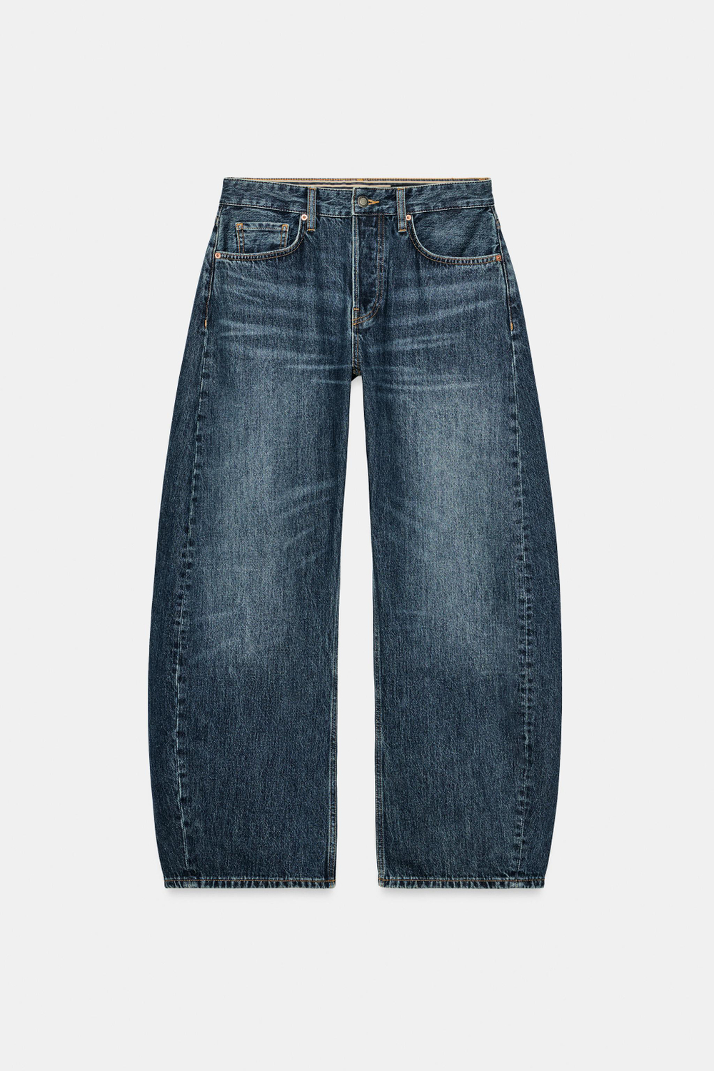 ДЖИНСЫ BARREL СО СРЕДНЕЙ ПОСАДКОЙ — ZW COLLECTION — ZARA