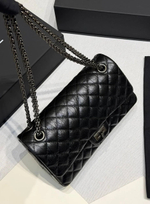 Сумка Chanel 2.55 Reissue чёрная из состаренной кожи премиум класса