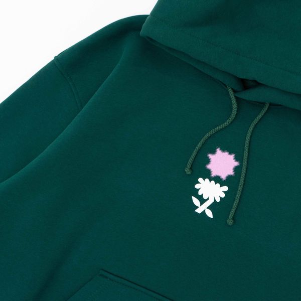 Худи FW23 HD Warm Flower Pine Green - фото 4
