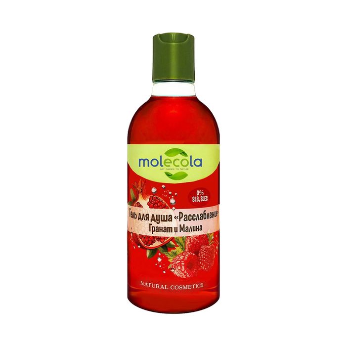 MOLECOLA Гель для душа  "Расслабление" гранат и малина 400 ml