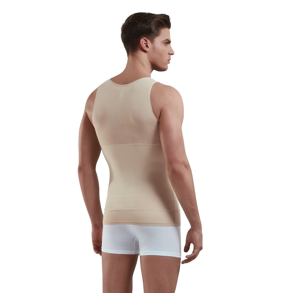 Мужская утягивающая +size майка-корсет Doreanse Shape (Размер: 5X) (Цвет: бежевый)