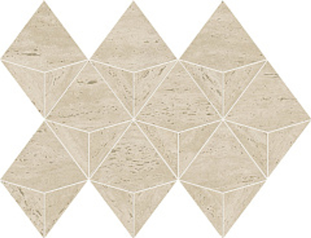 Мозаика/Керамогранит ATLAS CONCORDE MARVEL TRAVERTINE Pearl Mosaico Origami 28x41,2 AF9L