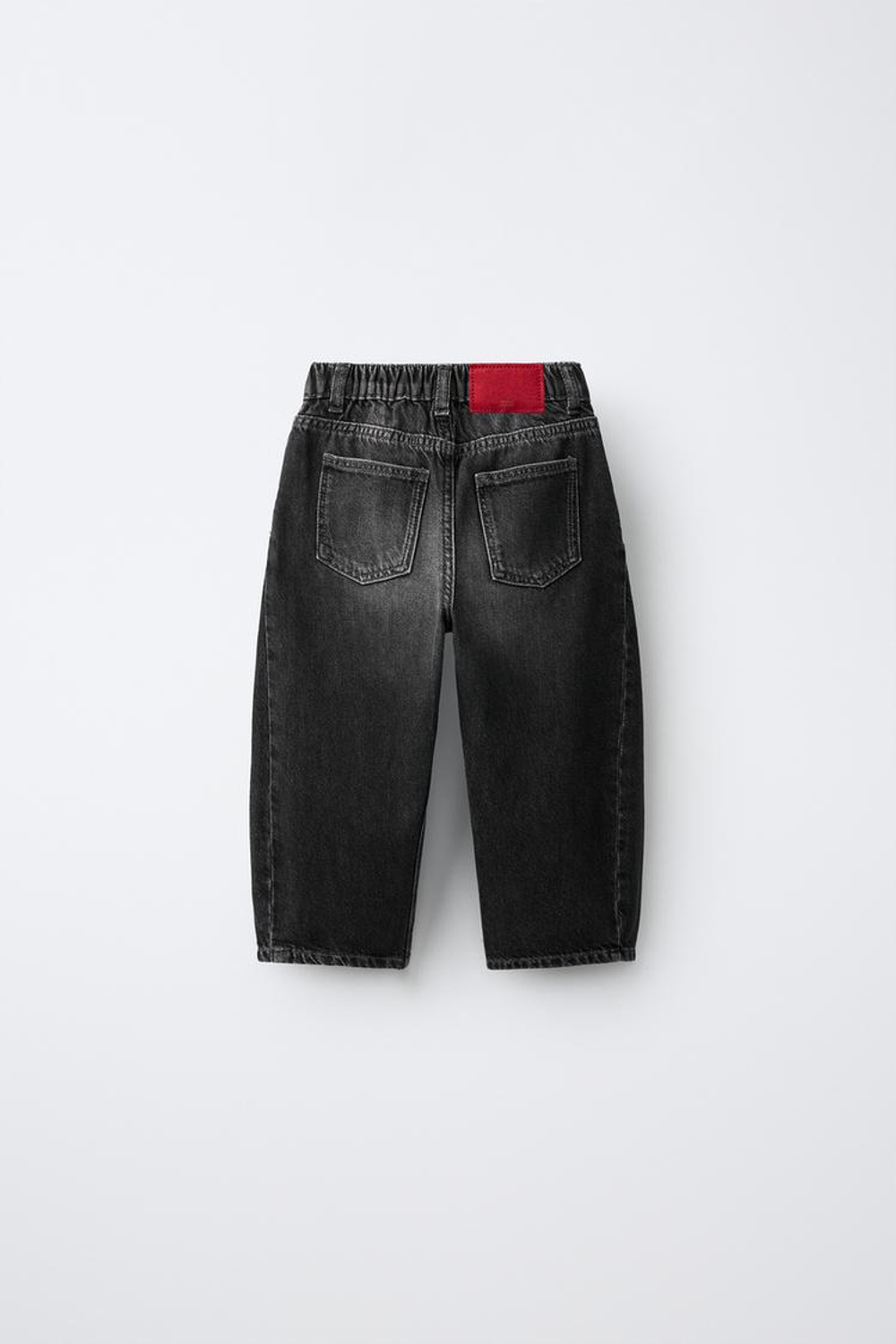 ZARA ДЖИНСЫ BARREL, ЧЕРНЫЙ