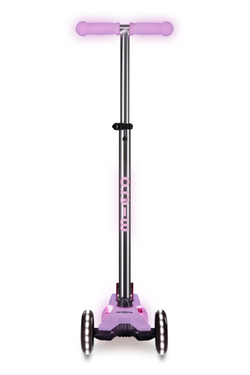 Самокат Maxi Micro Deluxe Glow Plus (светящийся) LED яркий сиреневый
