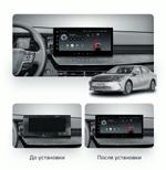 Магнитола для Toyota Camry 80 2024+ (Китай, без КЗВ) - Teyes LUX ONE спец. монитор 12.3" 2K QLED на Android 10, Быстрая, CarPlay, 4G SIM-слот