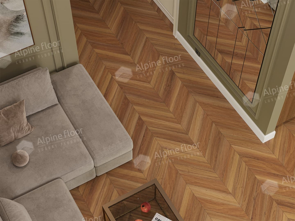Ламинат Alpine Floor Chevron Art 12 мм Дуб Этна 1.232 м2