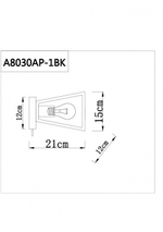 Настенный светильник Arte Lamp BRUSSELS A8030AP-1BK