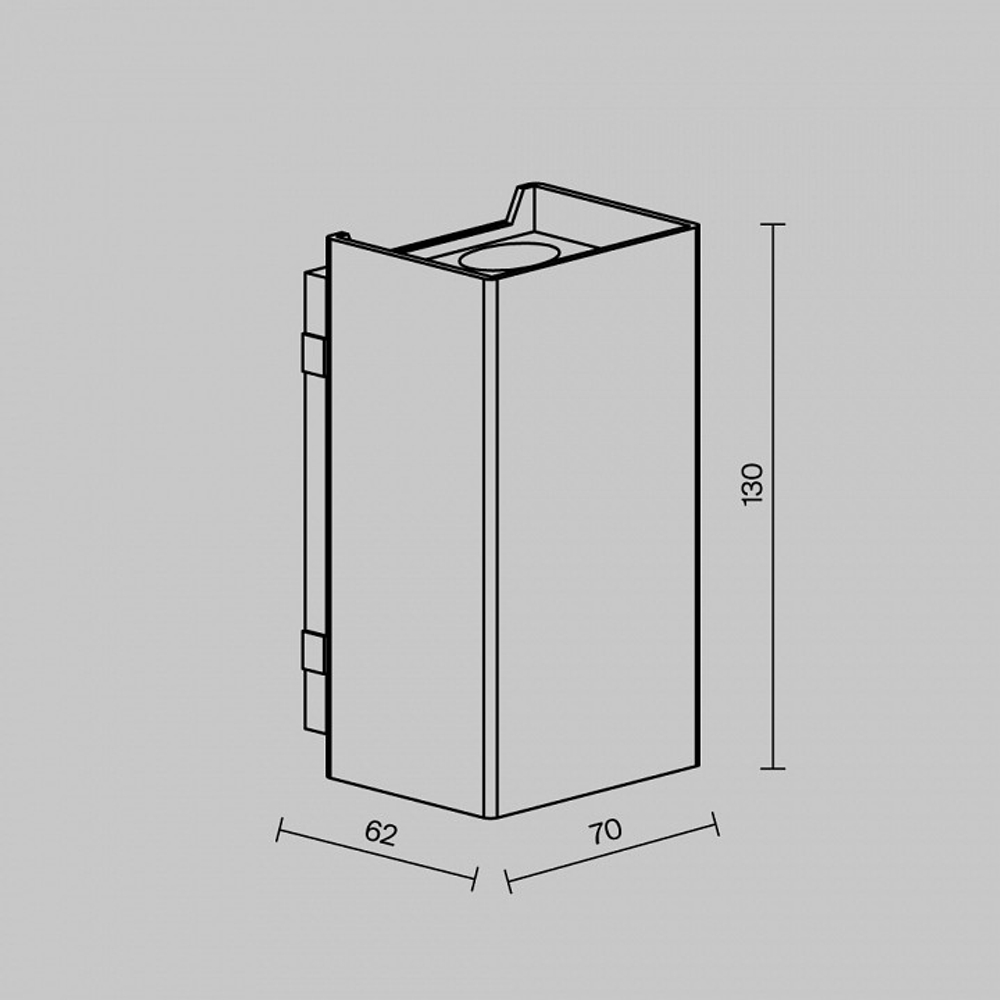 Накладной светильник Maytoni Outdoor Ракушка O505WL-L3B3K