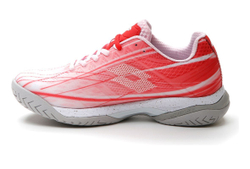 Женские теннисные кроссовки Lotto Mirage 300 SPD W - pink cherry/all white/red poppy