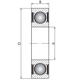 Подшипник 1180098 (698-2RS)