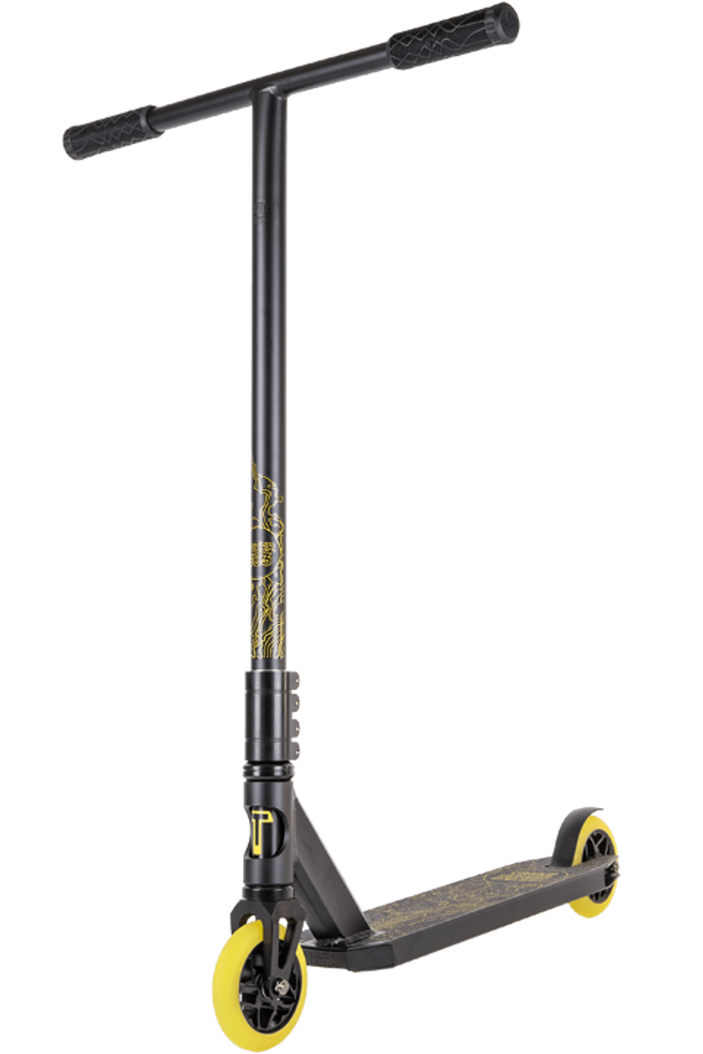 Самокат трюковой TECH TEAM Duker 303 Black/Yellow 2022 черный/желтый