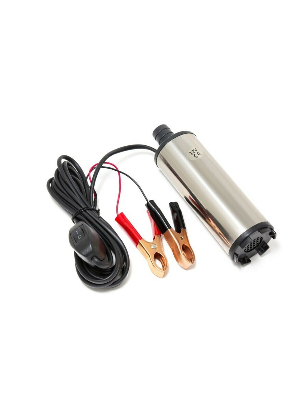 Насос для перекачки топлива (12V, 60W, 30л/мин, ?51мм, ? выходного отв. 19мм) RockForce##Rock FORCE RF-ST33-12