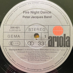 Peter Jacques Band ‎– Fire Night Dance (Германия 1978г.)