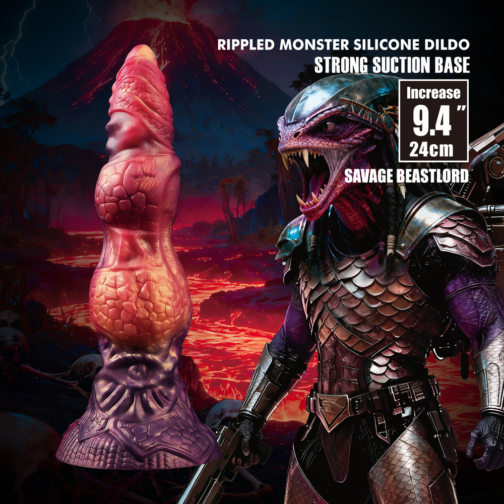 Power Monsters Savage Beastlord - Фаллоимитатор на присоске, 24 см