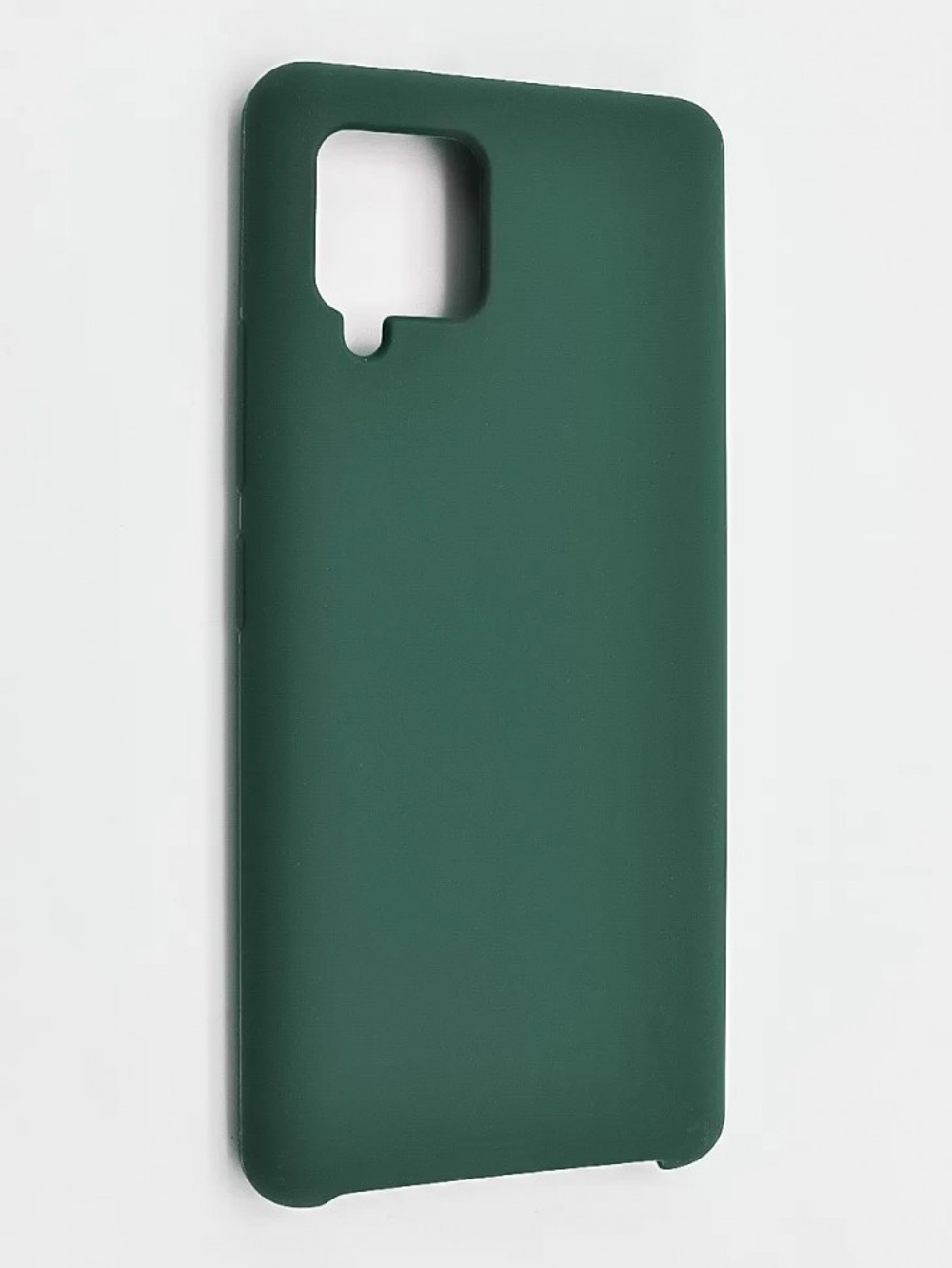 Накладка для Samsung Galaxy A42 Silicone cover без логотипа зеленая