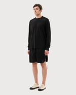 RICK OWENS DRKSHDW ЛОНГСЛИВ ЧЕРНЫЙ LIDO CREWNECK SWEAT