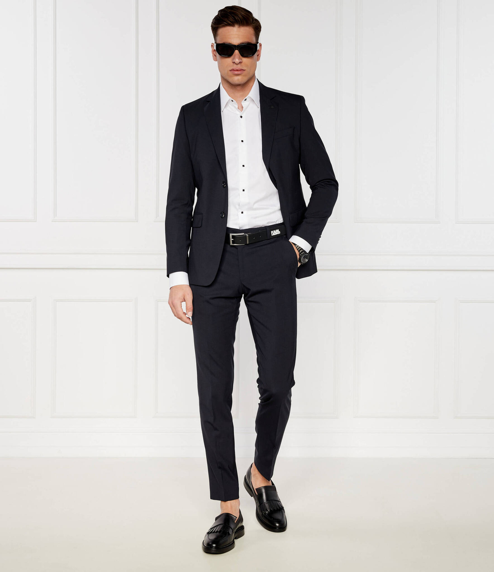 Хлопковые штаны Karl Lagerfeld - темно-синий(255001 500099)