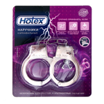 Серебристые металлические наручники Hotex (Цвет: серебристый)