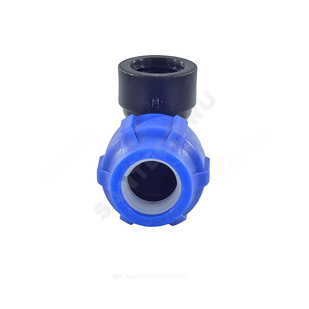 Отвод компрессионный ПЭ Дн 40х1 1/4"х90гр ВР Ру16 VALFEX 1210012340114