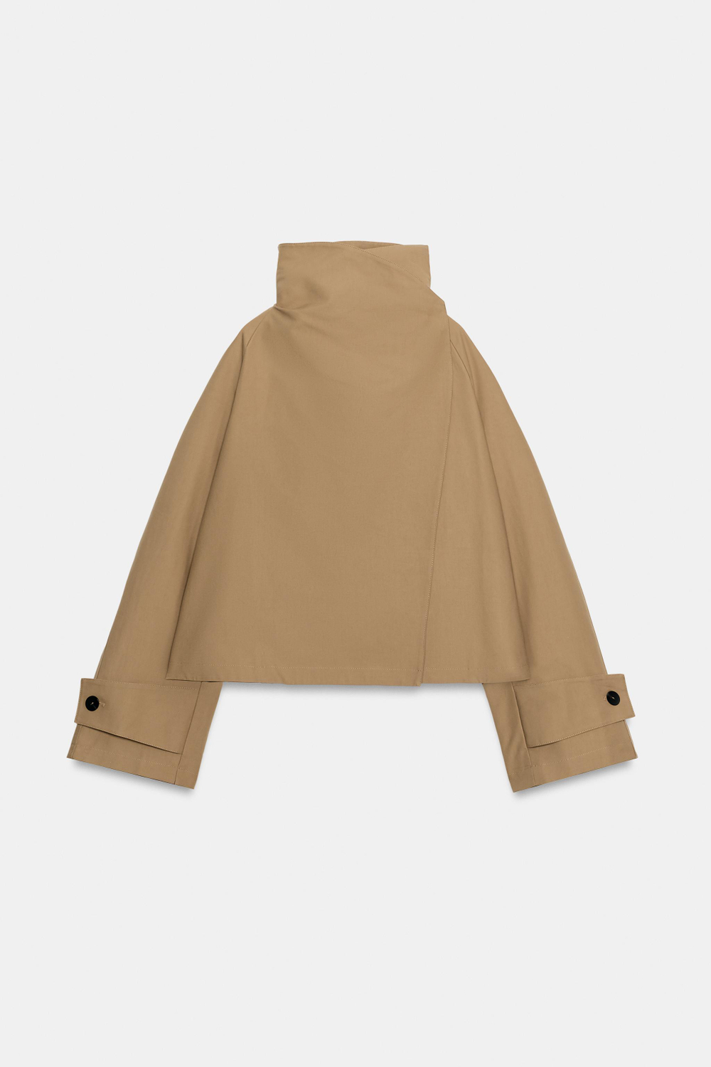 КОРОТКИЙ ТРЕНЧ С ВЫСОКИМ ВОРОТНИКОМ — ZW COLLECTION — ZARA