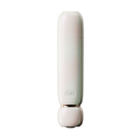 Бежевый вакуумный клиторальный стимулятор 12,6см Zalo Lia Suction Massager Floral White