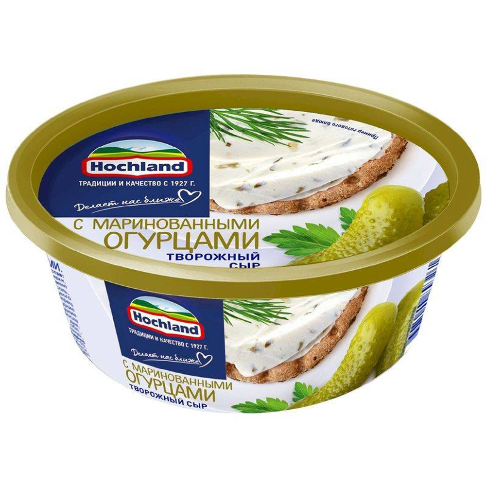 Хохланд творожный с маринованными огурцами 140г сыр