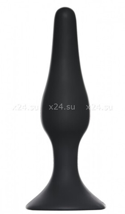 Маленькая анальная пробка на присоске Slim Anal Plug Small (10 см , черный) (Цвет: черный)