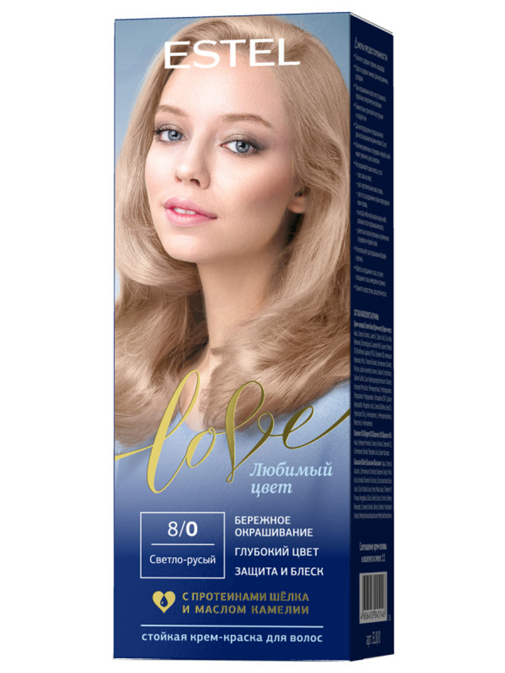 Estel Love Стойкая крем-краска для волос 8/0 светло-русый