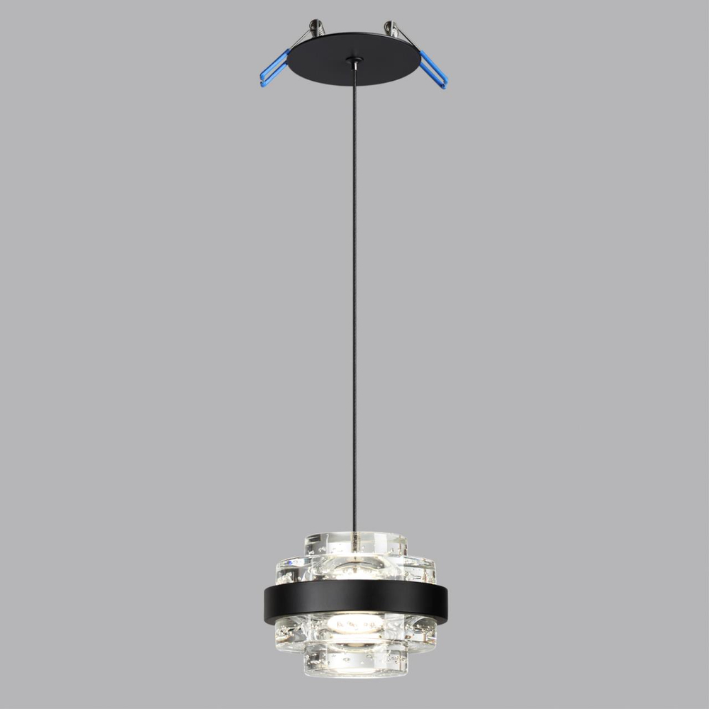 5031/6L L-VISION ODL24 000 чёрный/металл/акрил Подвес LED 6W 4000K 432лм KLOT