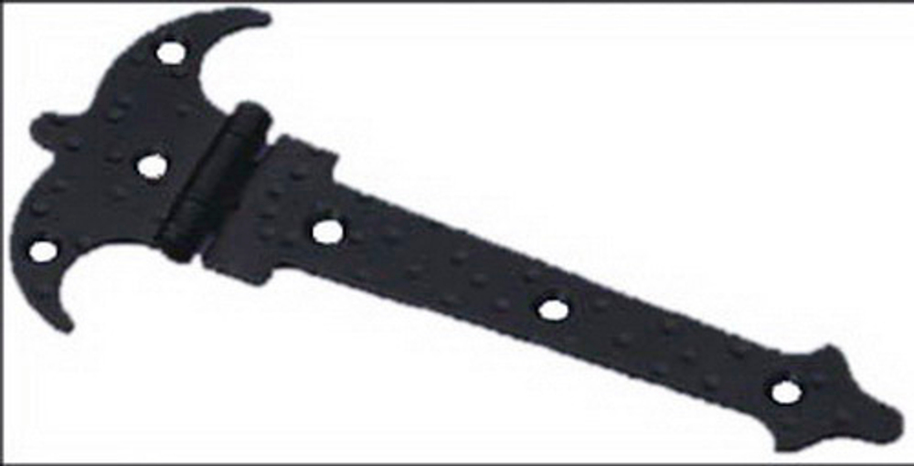 Петля AMIG 551-120х1,5 накладная фигурная чёрная 6128