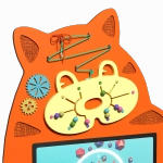 Интерактивная панель с бизибордом Service.Interactive "Котик", 24”