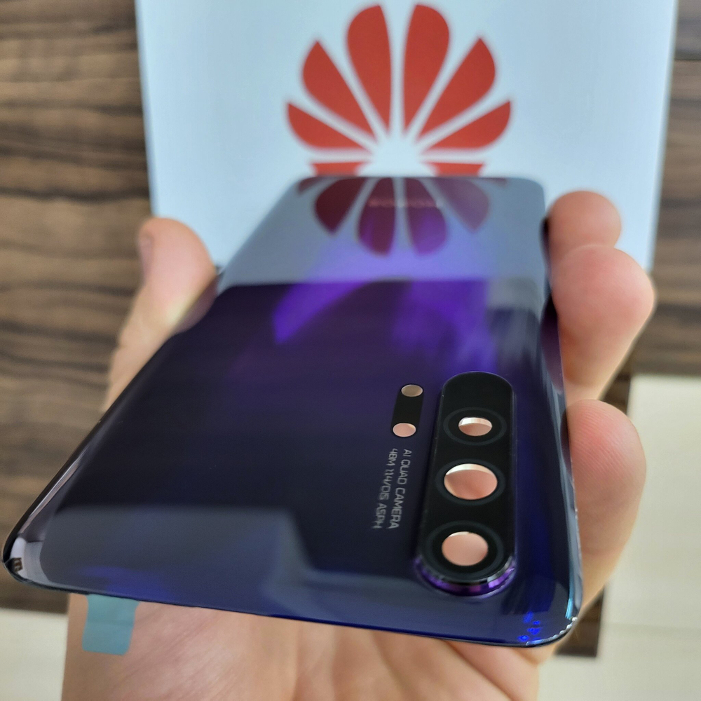 Крышка для Honor 20 Pro (заднее стекло) премиум качество цвет: Фиолетовый