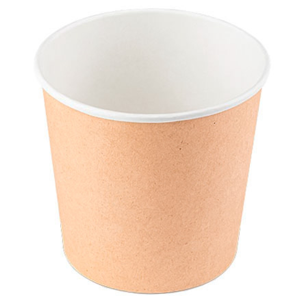 Упаковка круглая для супов, каш Round Bowl,d-100,500мл,h-95мм КРАФТ /5 шт.