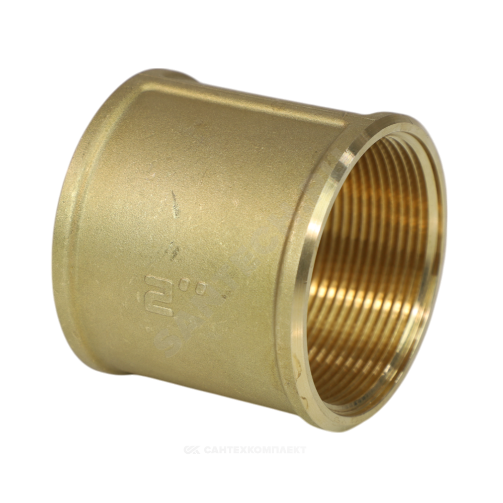 Муфта латунь Ду 15 (1/2") ВР/ВР LD LD.65.502.15