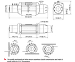 Лебедка автомобильная электрическая COMEUP Seal Gen2 9.5s 12V (EAC)