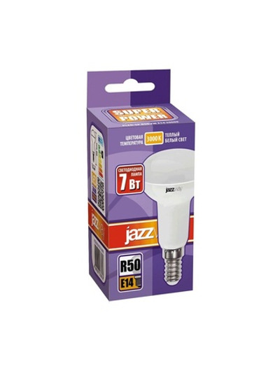 Лампа светодиодная PLED-SP 7Вт R50 3000К тепл. бел. E14 540лм 230В JazzWay 1033628