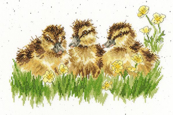 Набор для вышивания нитками Bothy Threads, Buttercup (Лютики), 30х20 см