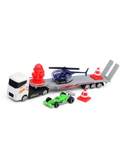 Игровой набор транспорта с вертолетом и гоночной машиной (G3588Z)