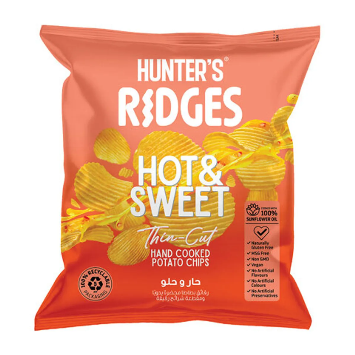 Чипсы Hunter’s Ridges Hot & Sweet (40гр)