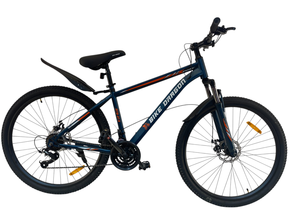Велосипед Bike Dragon 26" 21скор (стальная рама, SunRun, диск. тормоз) BD-2-26-1 синий