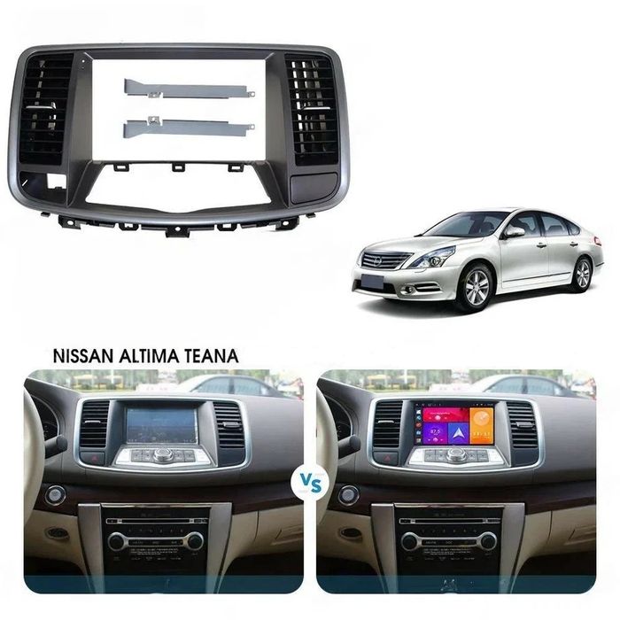 Магнитола для Nissan Teana 2008-2013 (цветной экран) - Kuberg SF-9702 QLed+2K, Android 12, Быстрая, CarPlay, 4G SIM-слот