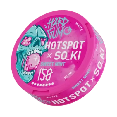 СНЮС HOTSPOT x SO_KI HARD GUM SWEET MINT (150МГ) - СЛАДКАЯ МЯТНАЯ ЖВАЧКА