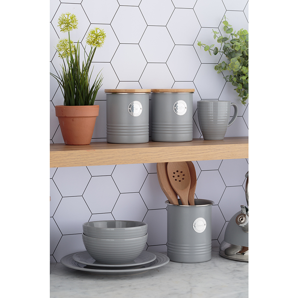 Миска living d 16 см серая
