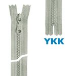 Молния трактор YKK Т5 (5 мм) 1 зам., н/раз., 16 см, цв. 831 св.серый, уп.10 шт
