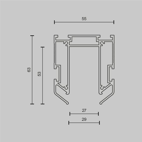 Профиль Maytoni Technical TRA034MP-212S(N)