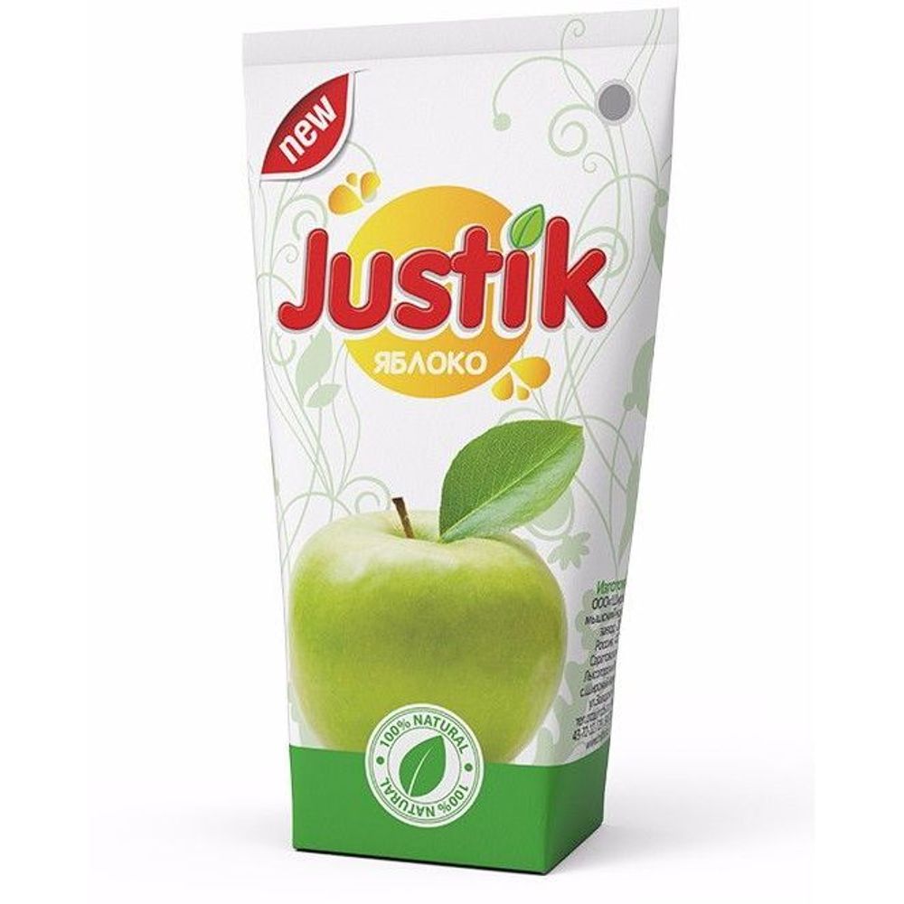 Яблочный нектар Justik 0,2л